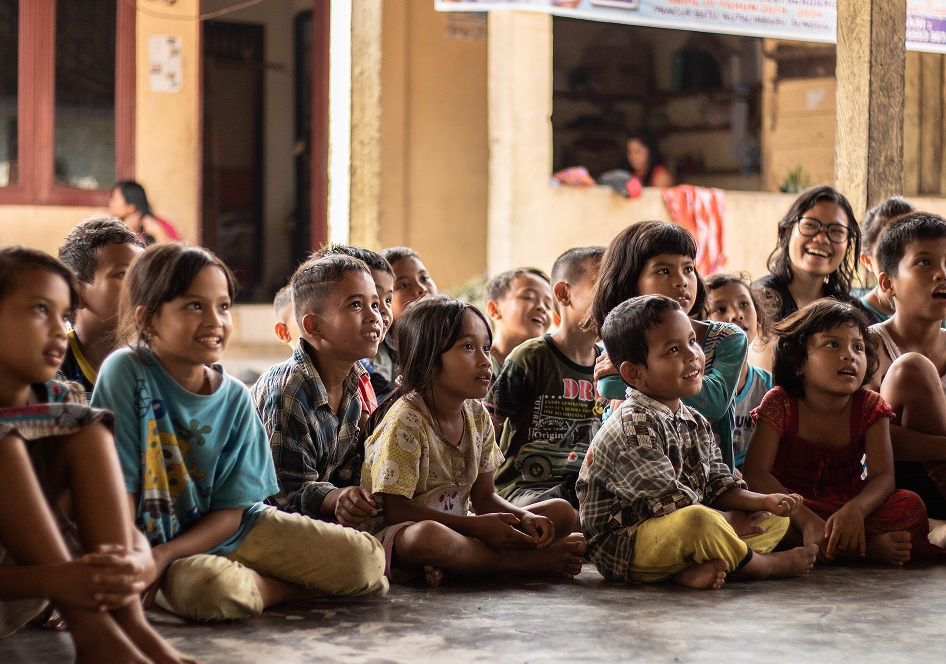 Children in classroom