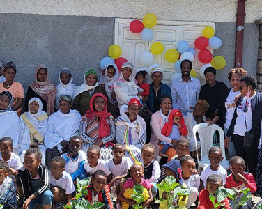 Group photo with children